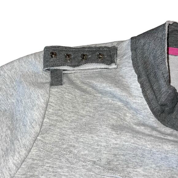 Orly Fleece Jacket Full Zip Asymmetric Sweatshirt Studded - Picture 9 of 14